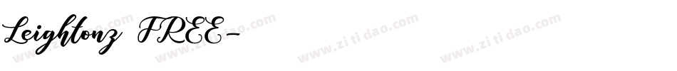 Leightonz FREE字体转换